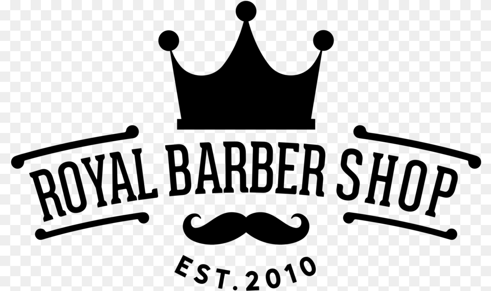 Royal Barber Logo Dollar Beard Club, Gray Free Png