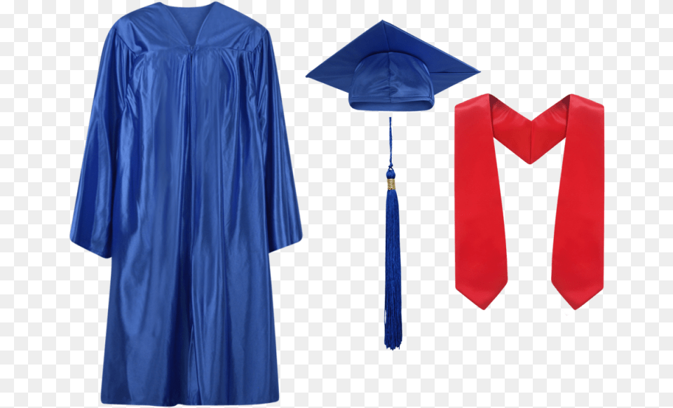 Royal Blue Academic Dress, Accessories, Formal Wear, Graduation, People Png