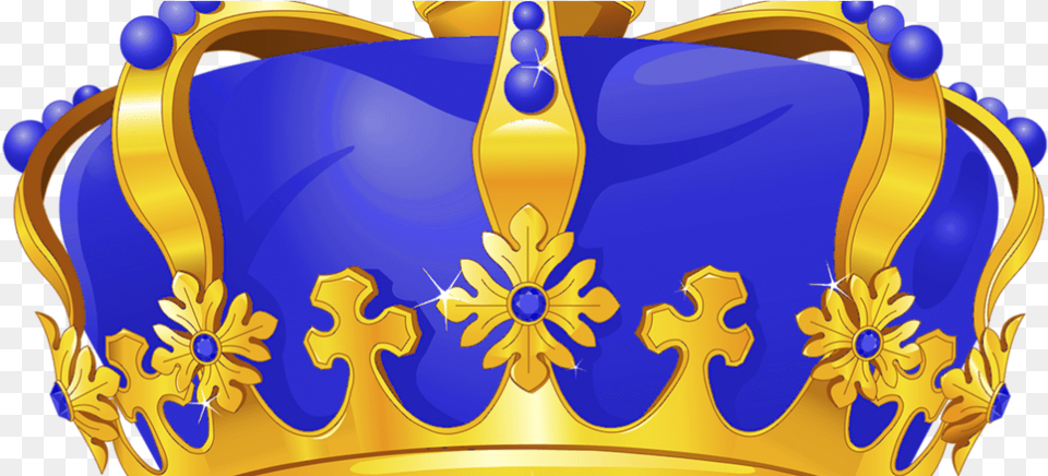 Royal Blue And Gold Crown, Accessories, Jewelry Free Png
