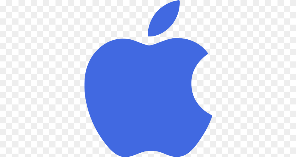 Royal Blue Apple Icon Royal Blue Site Logo Icons Macos, Food, Fruit, Plant, Produce Free Png