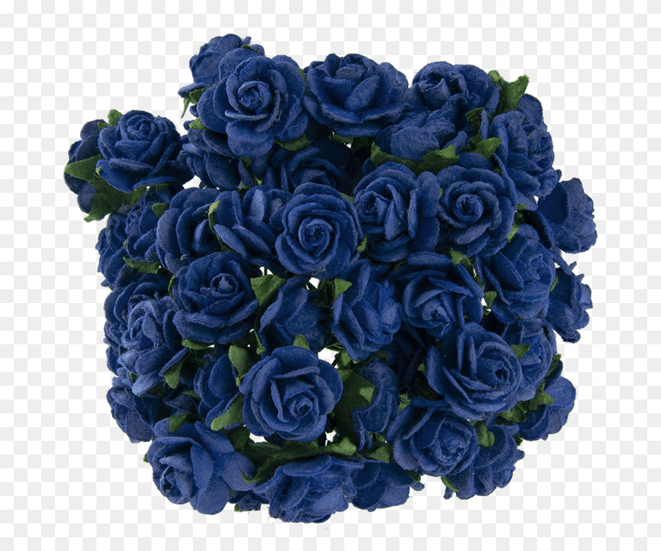 Royal Blue Mulberry Paper Open Roses Blue Rose, Flower, Flower Arrangement, Flower Bouquet, Plant Png Image
