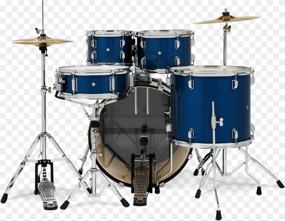 Royal Blue Sparkle 5 Piece Complete Kit Pdp Centerstage, Drum, Musical Instrument, Percussion Free Png