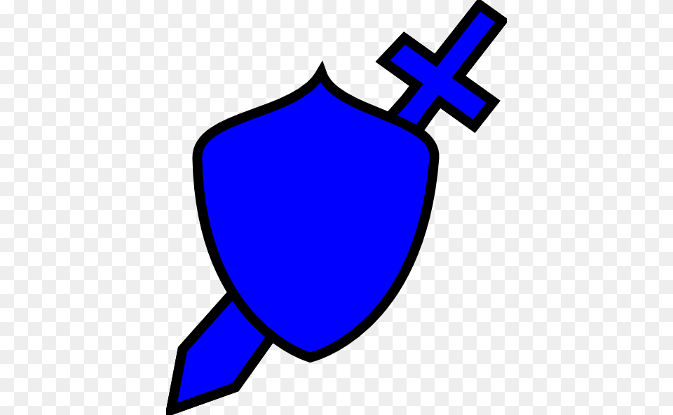 Royal Blue Sword And Shield Clip Art, Armor Free Png