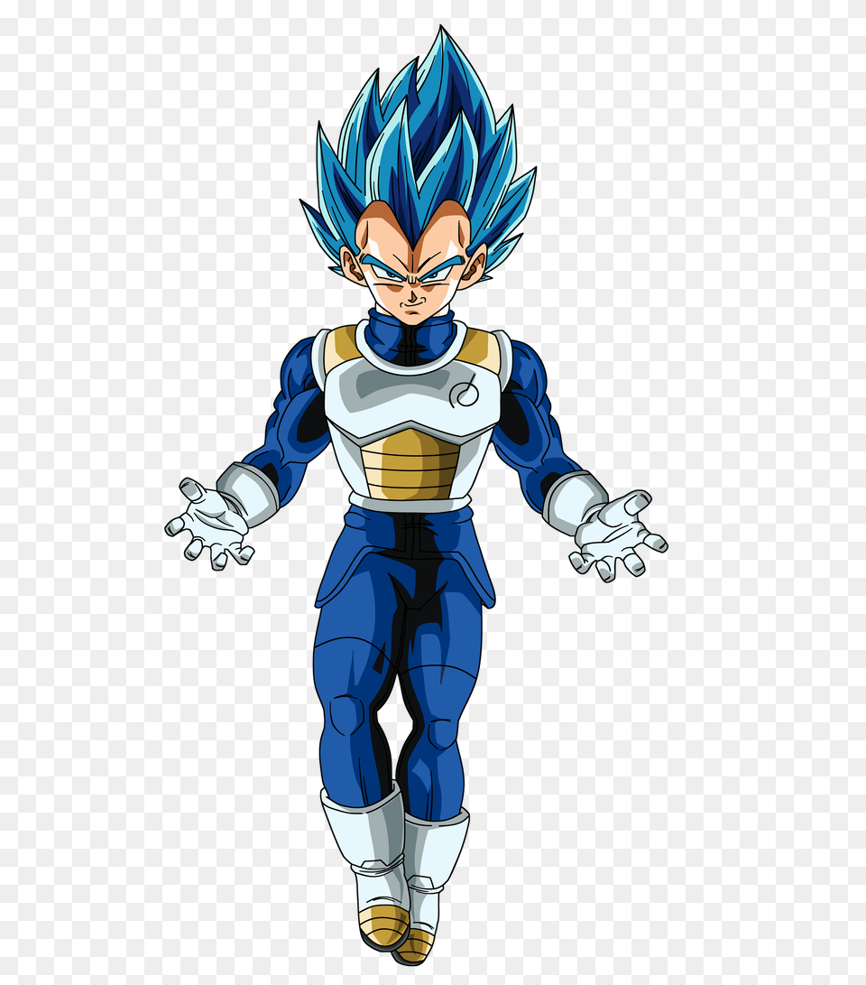 Royal Blue Vegeta, Book, Comics, Publication, Baby Free Transparent Png