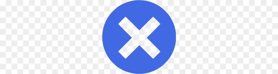 Royal Blue X Mark Icon Free Png