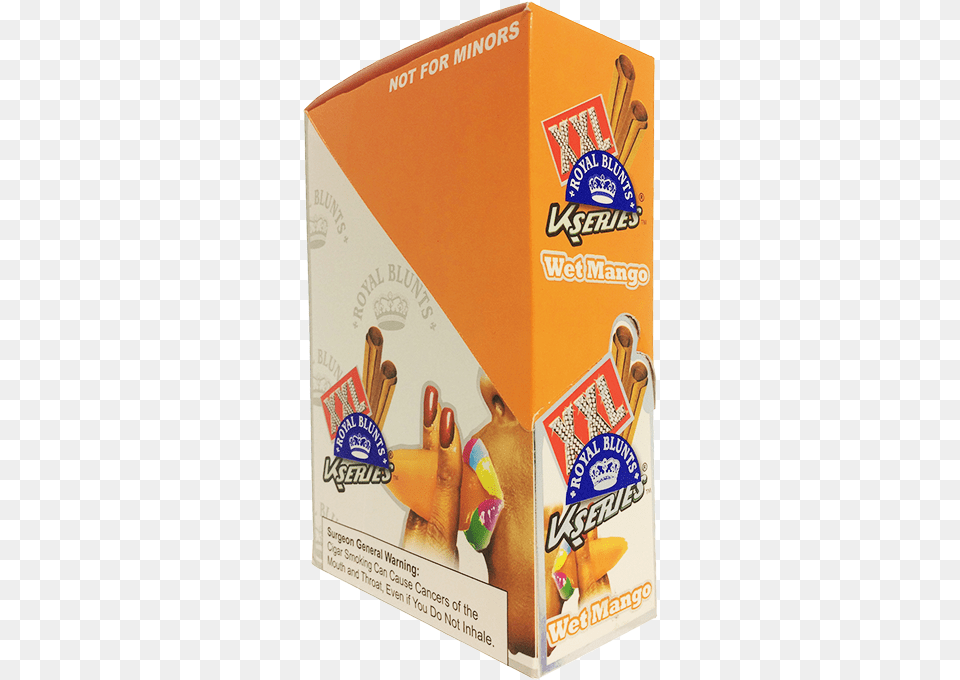 Royal Blunts Xxl Wet Mango 2pk Tangerine, Food, Sweets, Box, Cardboard Free Png