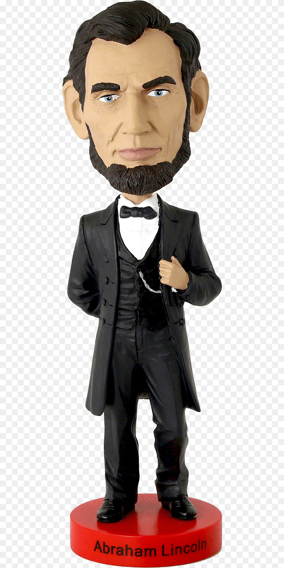 Royal Bobbles Abraham Lincoln Bobblehead Abraham Lincoln Bobblehead, Clothing, Coat, Figurine, Suit Png Image