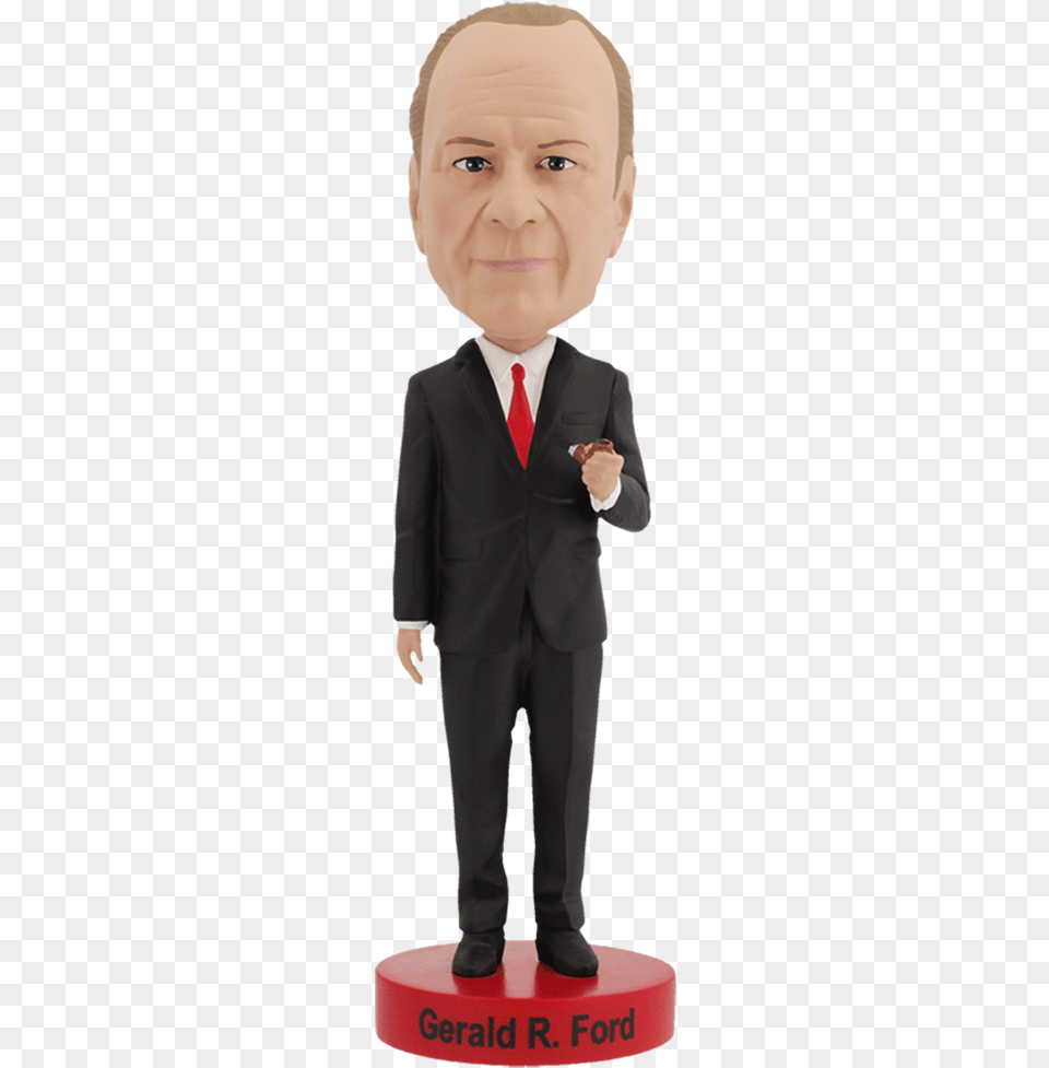 Royal Bobbles Gerald Ford Bobblehead, Formal Wear, Clothing, Suit, Figurine Free Png