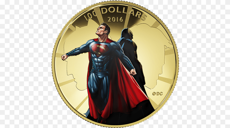 Royal Canadian Mint Announces V Superman Gold Coin, Adult, Female, Person, Woman Free Png Download