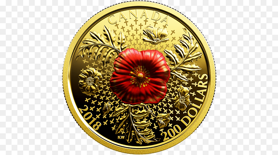 Royal Canadian Mint Armistice, Gold, Coin, Money Png Image