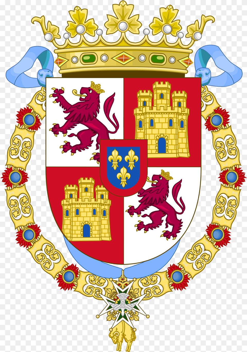 Royal Coat Of Arms Of The Crown Of Castile Preference Coat Of Arms Of Felipe Vi, Toy, Emblem, Symbol, Baby Free Transparent Png