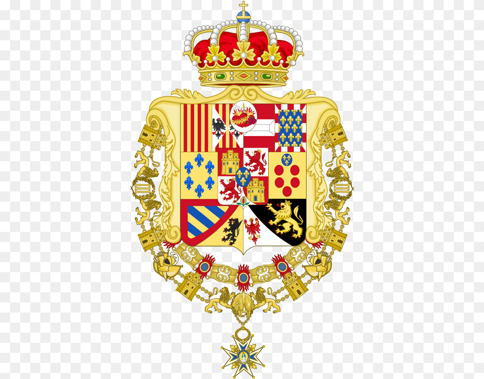 Royal Coat Of Arms Spain, Logo, Badge, Symbol, Emblem Free Png
