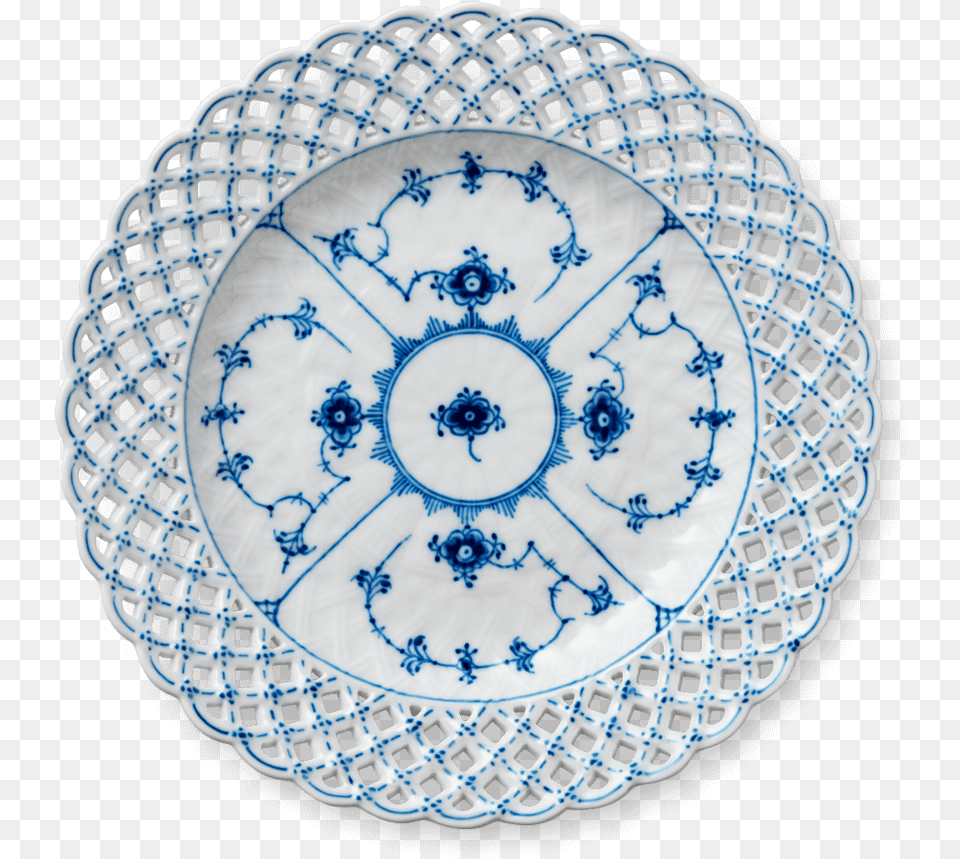Royal Copenhagen Blue Full Lace, Art, Plate, Porcelain, Pottery Png Image