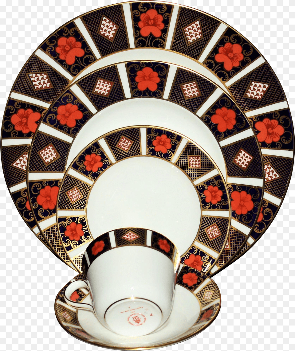 Royal Crown Derby Old Imari 5 Piece Place Setting Png Image