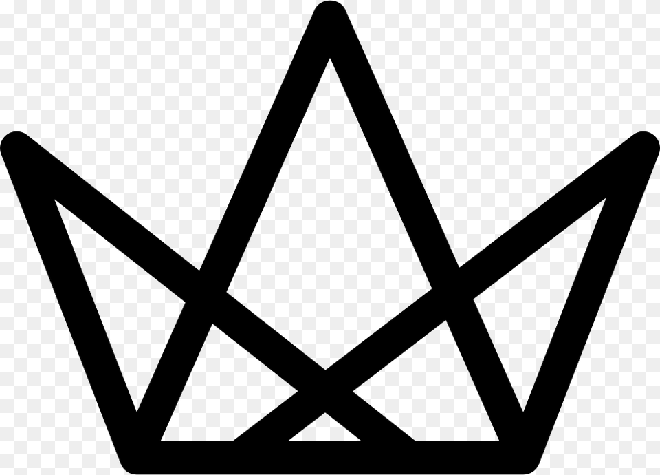 Royal Crown Of Three Triangles Icon Download, Accessories, Jewelry, Cross, Symbol Free Transparent Png