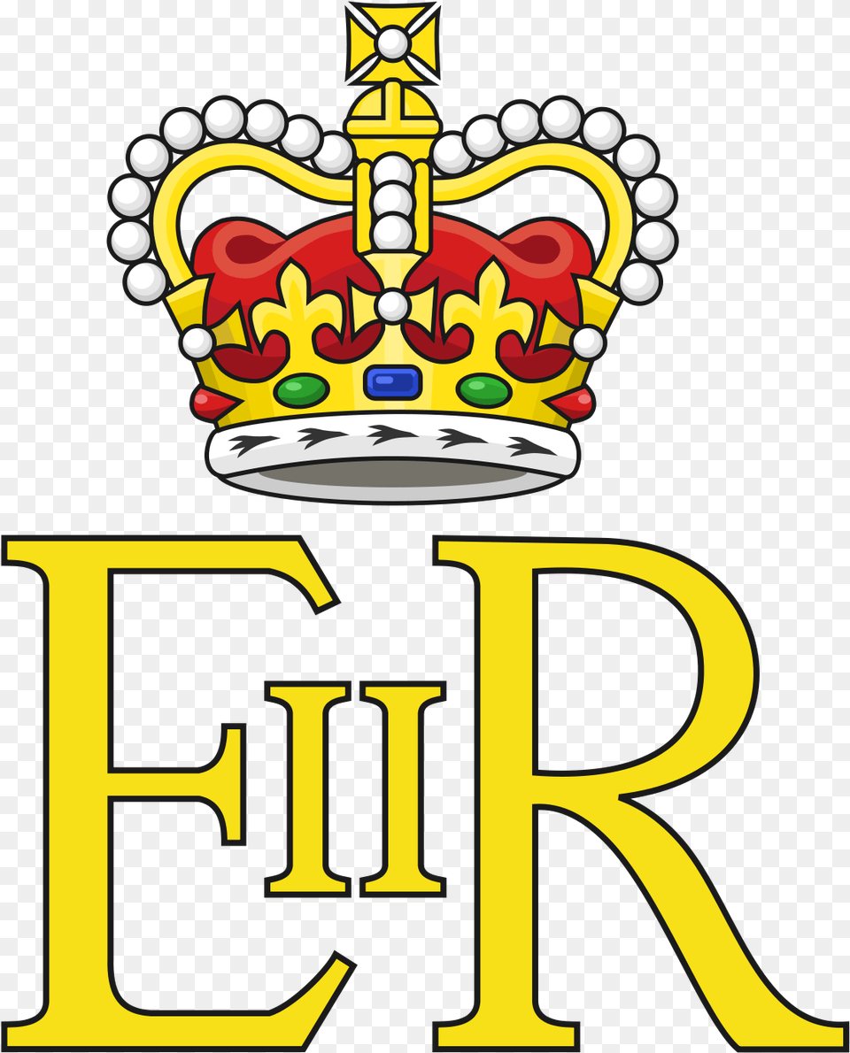 Royal Cypher Of Queen Elizabeth Ii Post Box Er Sign, Accessories, Jewelry, Crown, Dynamite Free Png
