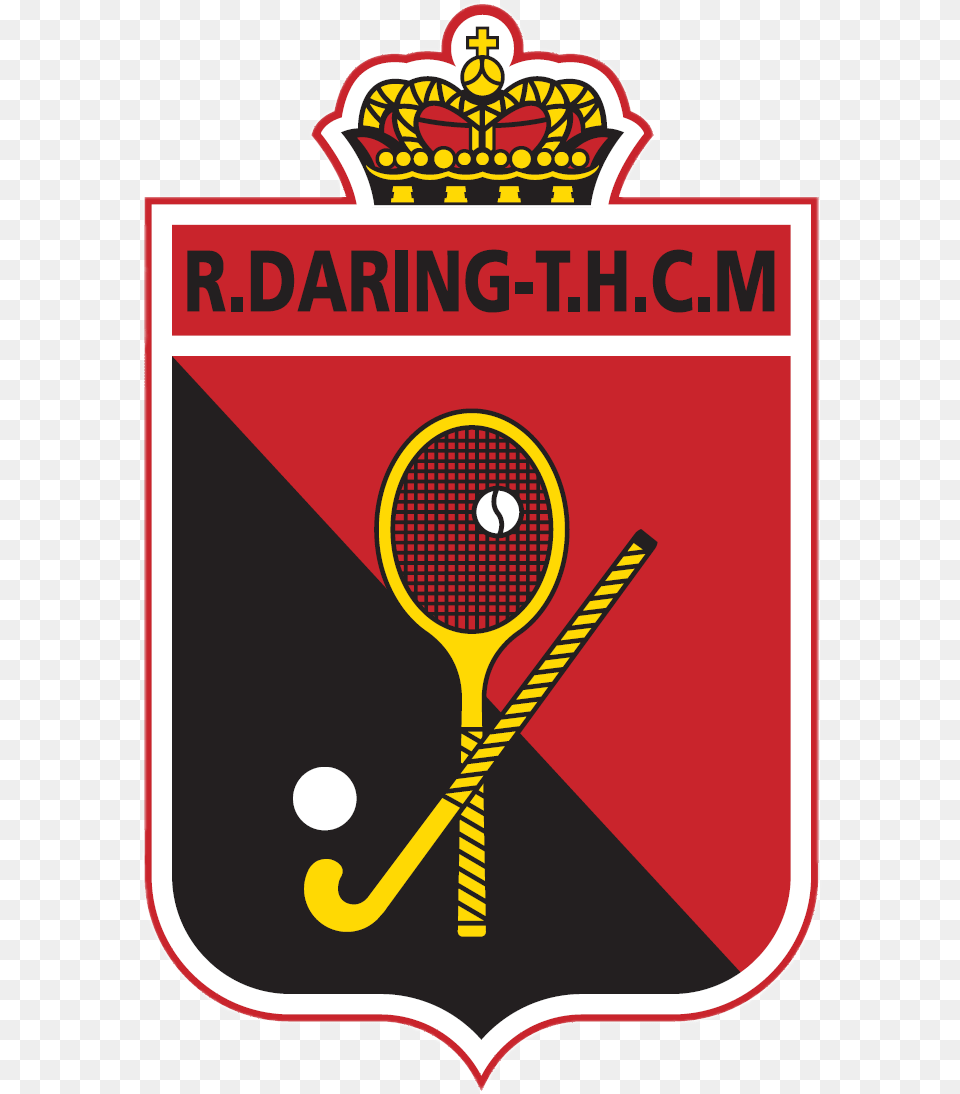 Royal Daring Hockey Club Logo Emblem, Racket, Sport, Tennis, Tennis Racket Free Png Download