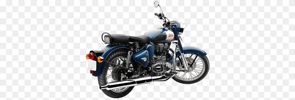 Royal Enfield Bullet 350cc Royal Enfield Classic 350 Blue Colour, Machine, Motorcycle, Spoke, Transportation Png