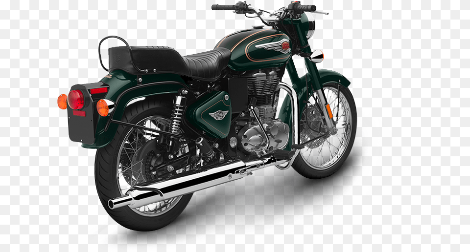 Royal Enfield Bullet 500 Forest Green, Machine, Motorcycle, Spoke, Transportation Png Image