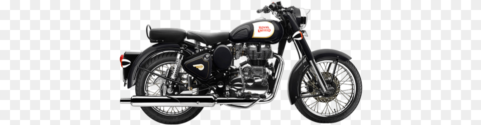 Royal Enfield Classic 350 Black Royal Enfield Classic, Machine, Spoke, Motorcycle, Vehicle Free Png