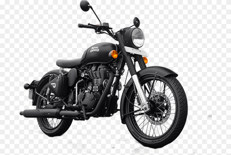 Royal Enfield Classic Stealth Black Royal Enfield Signals Abs, Motorcycle, Transportation, Vehicle, Machine Free Png Download