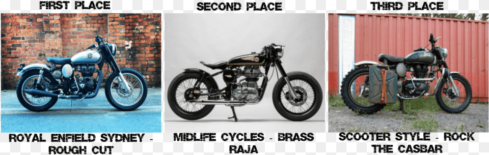 Royal Enfield Custom Bike Build Off Results Cruiser, Machine, Spoke, Motorcycle, Transportation Free Png