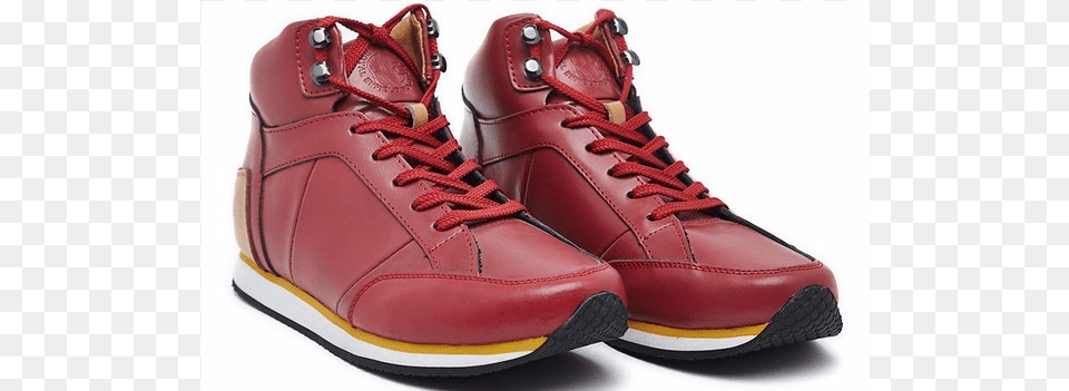 Royal Enfield Gt Mid Top Shoe Red3 Shoe, Clothing, Footwear, Sneaker Free Png