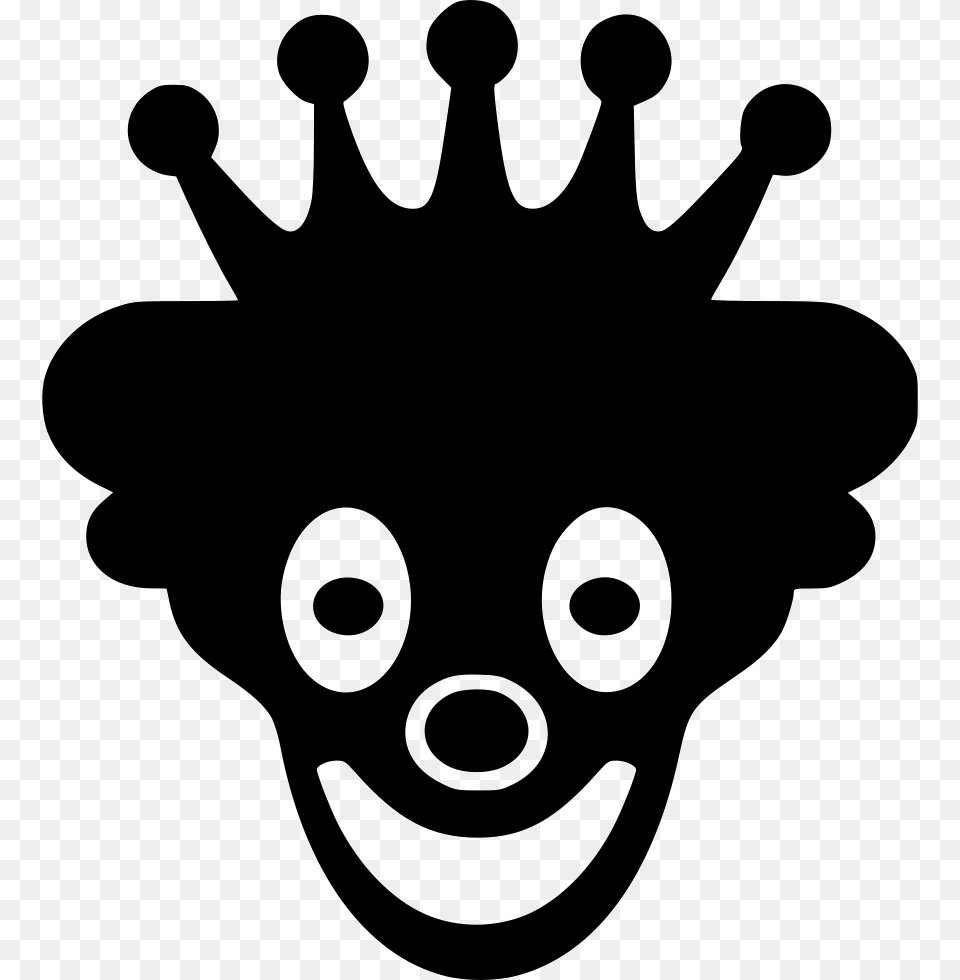 Royal Face Smile Joker Actor Mask Icon Free Download, Stencil, Silhouette, Animal, Bear Png Image