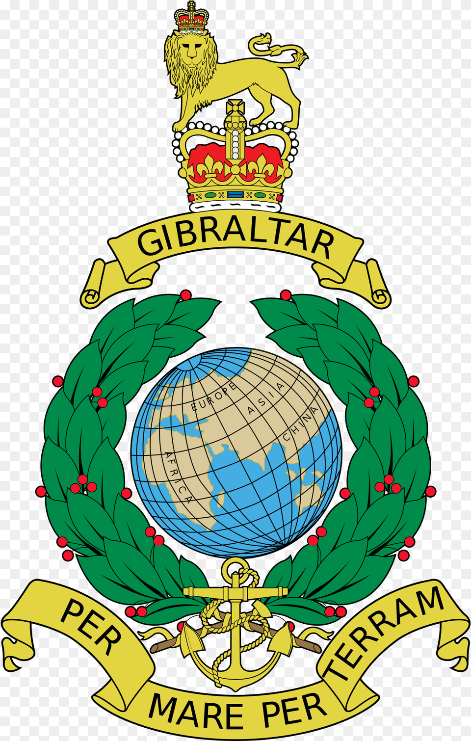 Royal Marines Cap Badge, Logo, Emblem, Symbol, Person Free Png Download