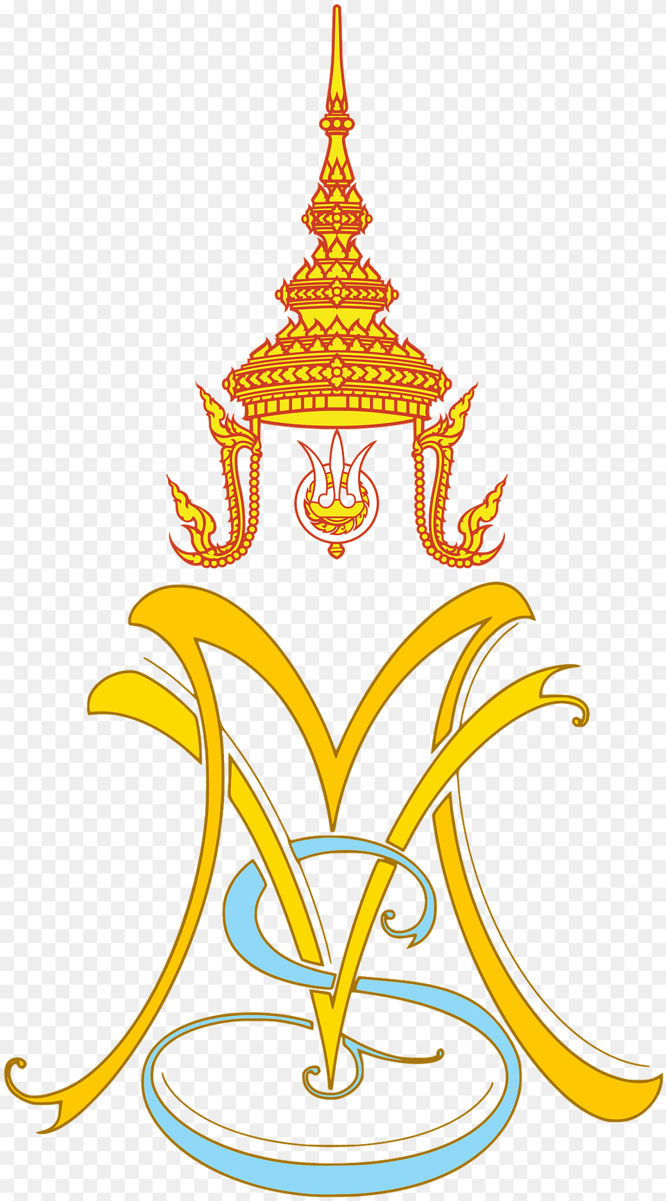 Royal Monogram Of Crown Prince Maha Vajiralongkorn And Sineenart Clipart, Emblem, Symbol, Logo Free Png