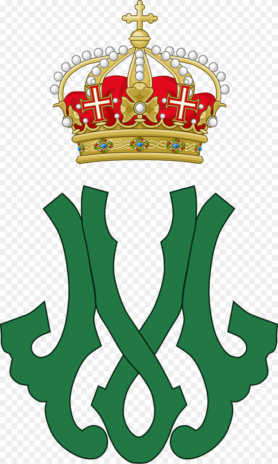 Royal Monogram Of Queen Margherita Of Italy Clipart, Accessories, Jewelry, Crown, Dynamite Free Png