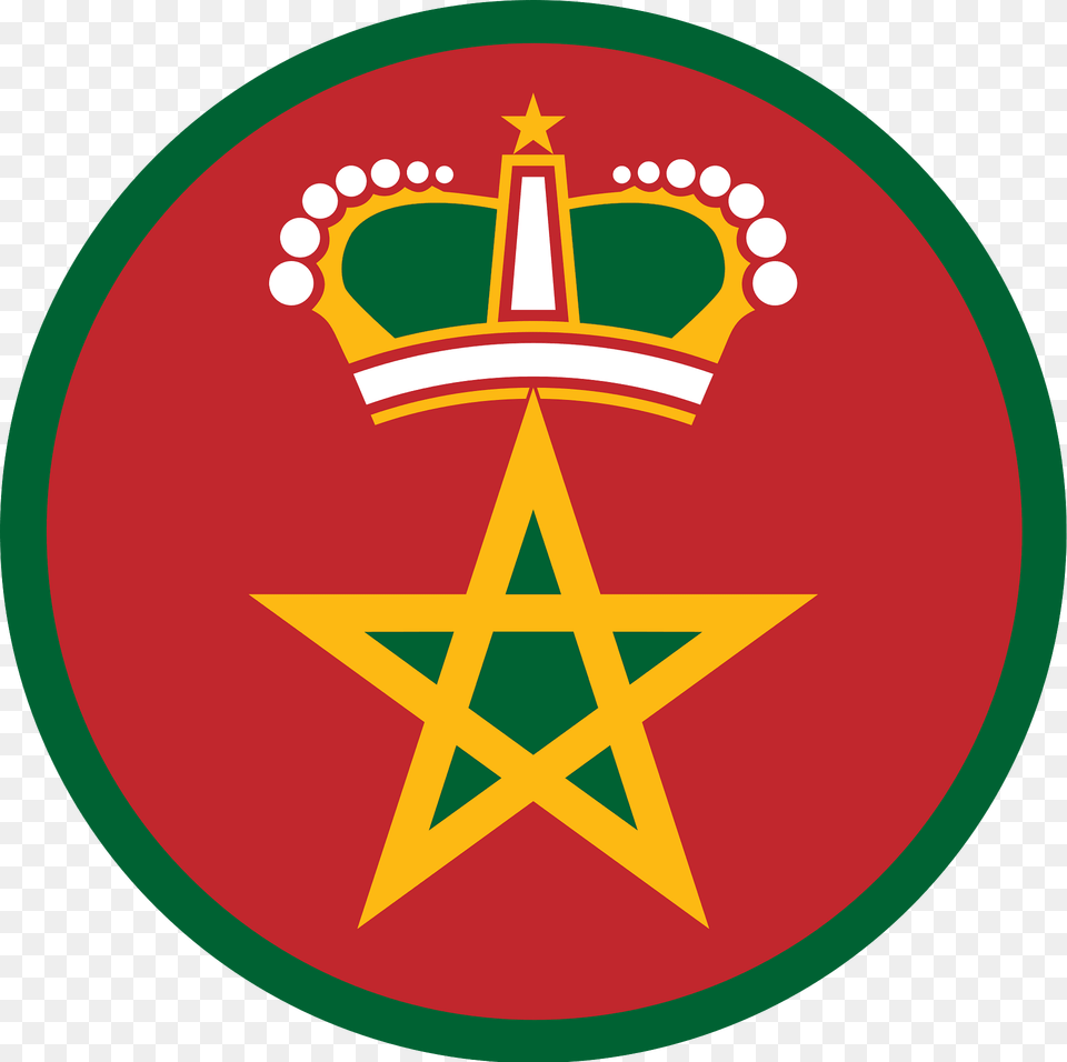 Royal Moroccan Air Force Roundel Clipart, Logo, Symbol, Emblem Free Png Download