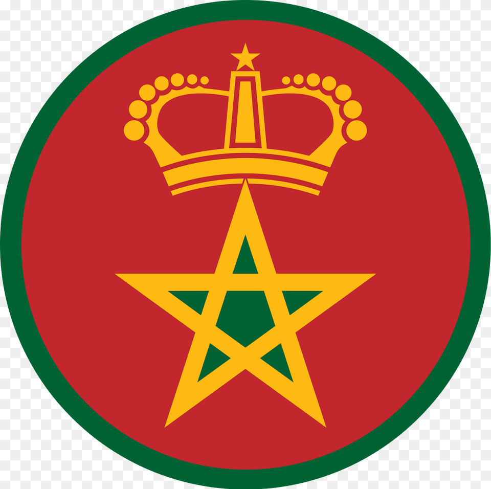 Royal Moroccan Air Force Roundel I Clipart, Symbol, Logo, Emblem Free Png