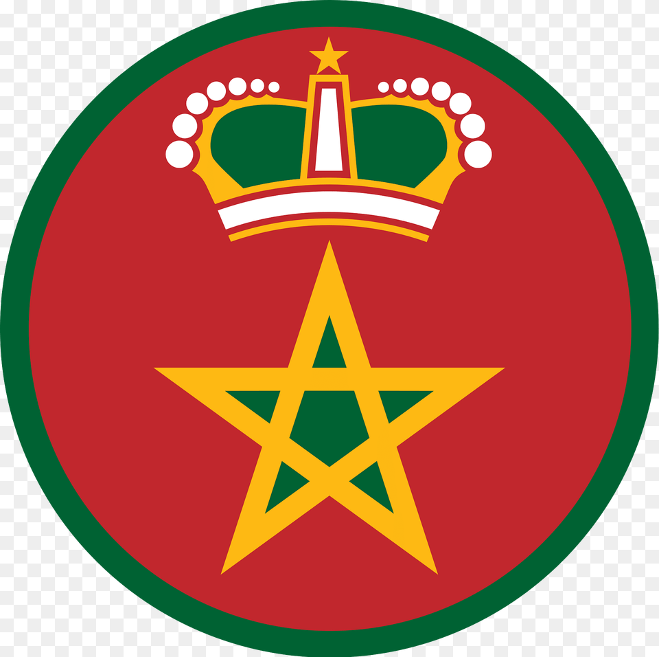 Royal Moroccan Air Force Roundel Iii Clipart, Logo, Symbol, Emblem Free Png Download