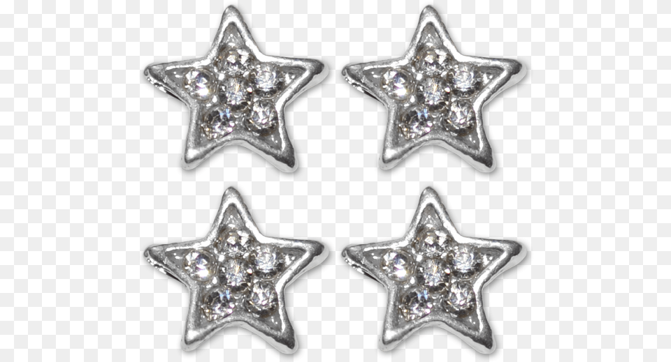 Royal Nails Rhinestones Eclectic, Accessories, Earring, Jewelry, Star Symbol Free Transparent Png