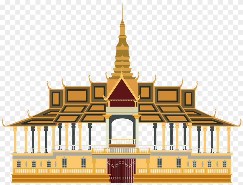 Royal Palace Clipart, Architecture, Building, Temple, Prayer Png Image