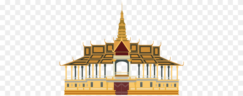 Royal Palace Phnom Penh, Architecture, Building, Temple, Prayer Free Transparent Png