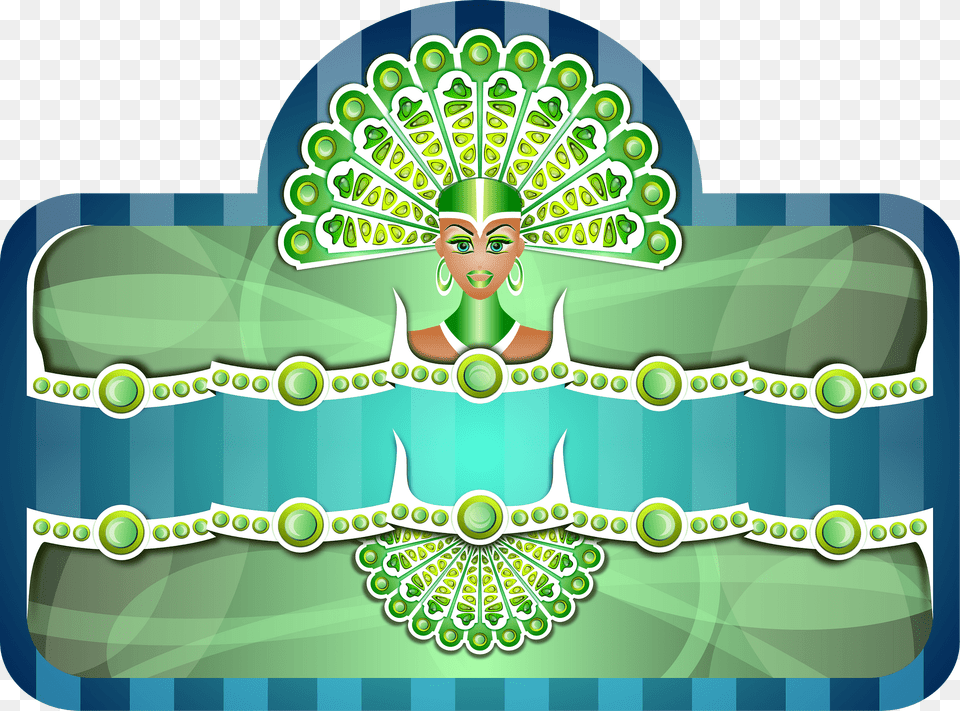 Royal Peacock Girl Border Clipart, Face, Head, Person, Baby Free Transparent Png