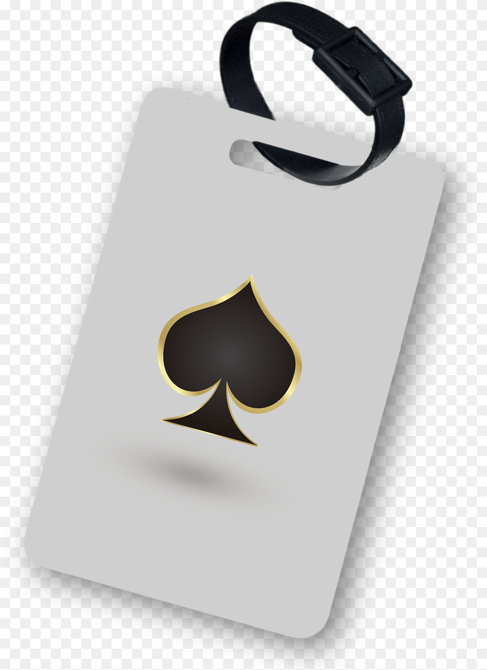 Royal Poker Spade Luggage Tag Sign, Cowbell Free Png