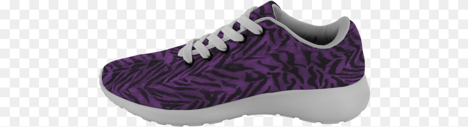 Royal Purple Bengal Tiger Striped Unisex Running Shoestiger Sneakers, Clothing, Footwear, Shoe, Sneaker Free Png