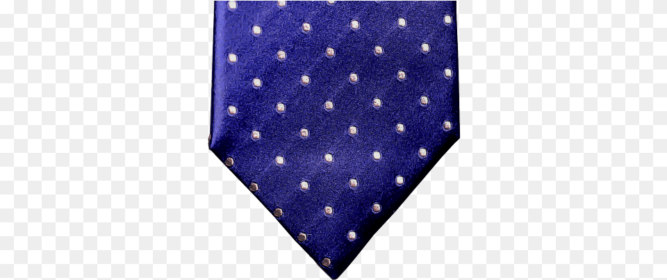 Royal Purple Blue Satin Silk With White Polka Dots Satin, Accessories, Formal Wear, Necktie, Tie Free Png Download