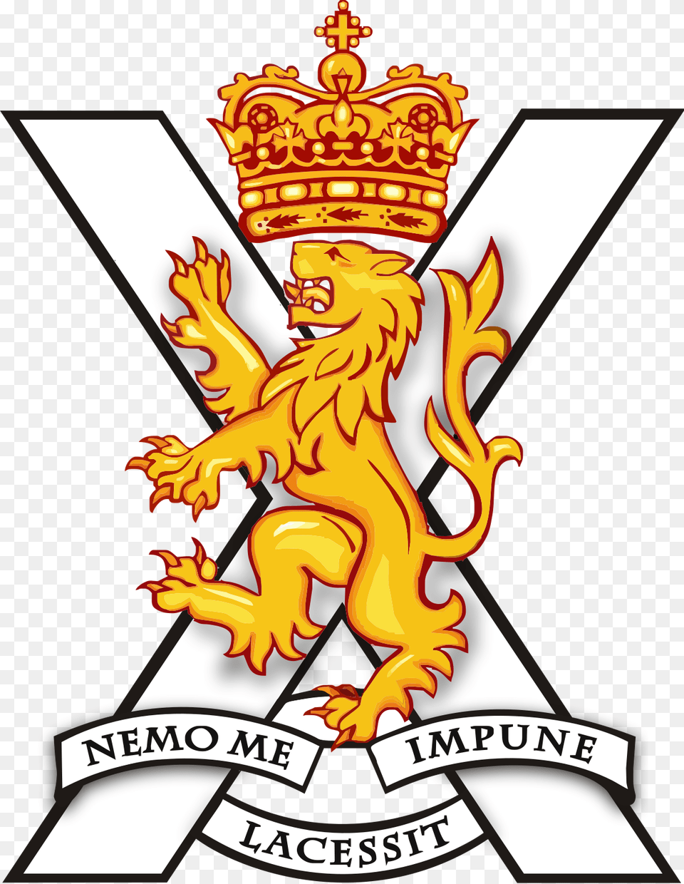 Royal Regiment Of Scotland Logo, Emblem, Symbol, Badge, Person Png Image
