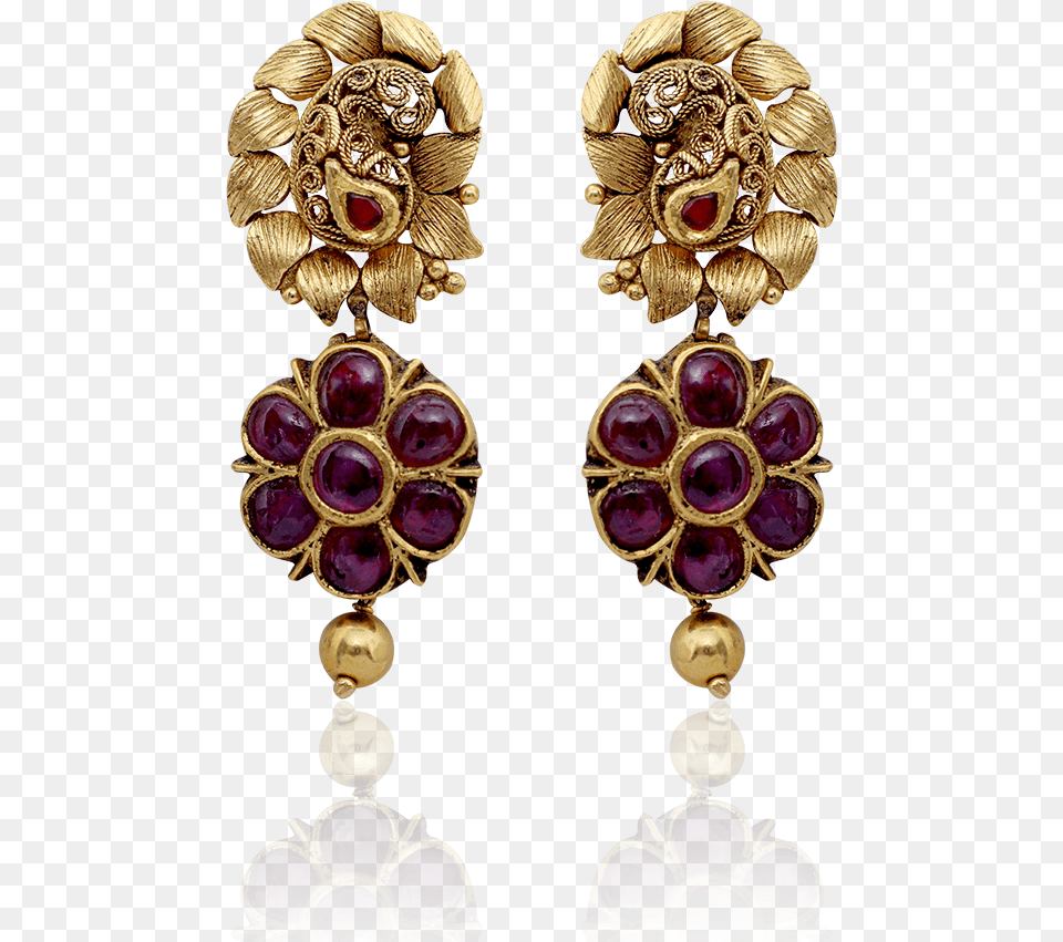 Royal Ruby Antique Stud Earring, Accessories, Jewelry, Gold Free Png Download