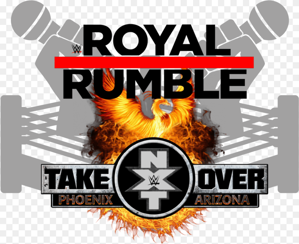 Royal Rumble And Nxt Takeover Preview, Advertisement, Poster, Logo Png Image