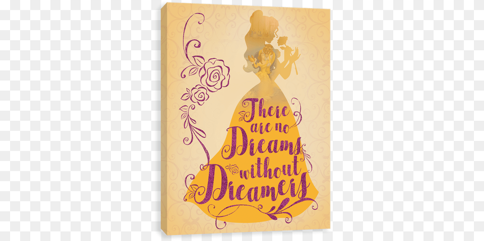 Royal Silhouette Belle Disney Canvases By Entertainart Disney Princess, Envelope, Greeting Card, Mail, Cake Png Image