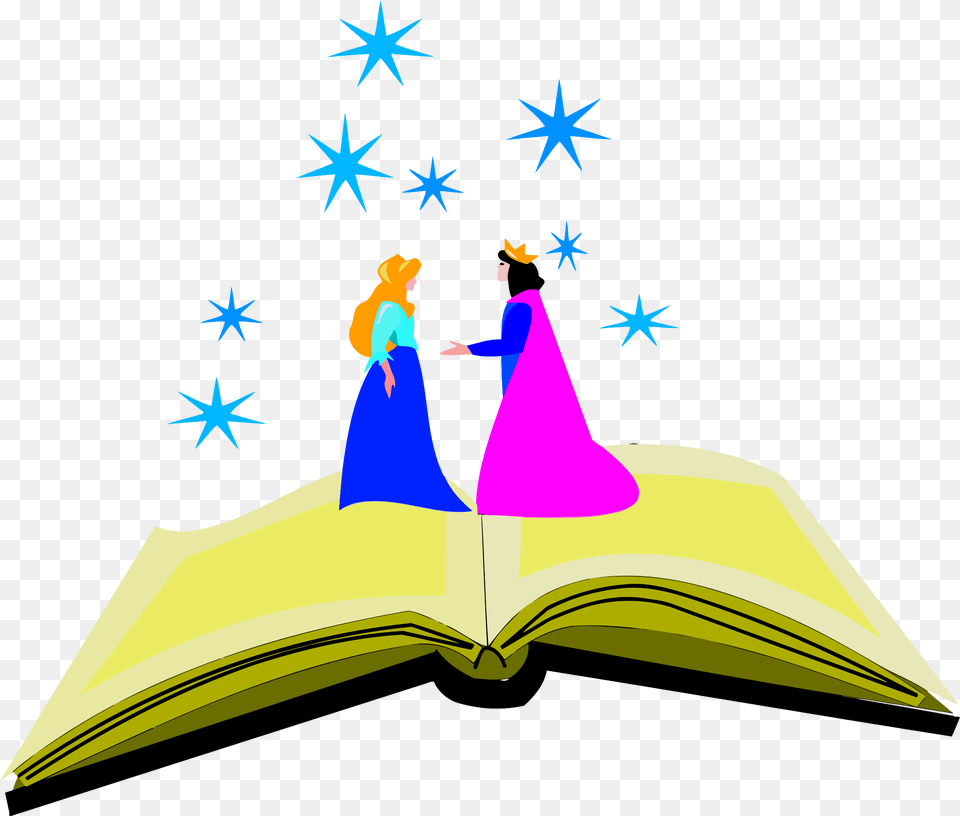 Royal Storybook Couple In Fantasyland Vector Clipart, Publication, Book, Adult, Person Free Transparent Png