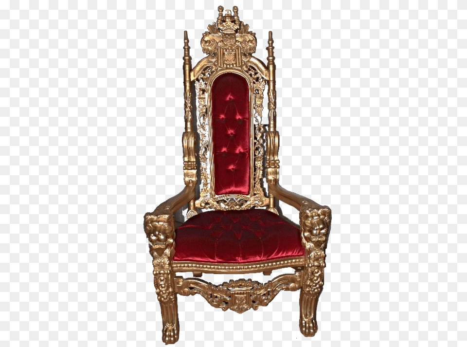 Royal Throne Transparent Image Throne, Furniture, Chair Free Png Download