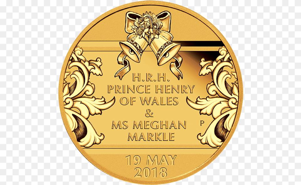 Royal Wedding 2018 14oz Gold Proof Coin, Trophy, Gold Medal Free Transparent Png