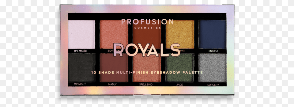 Royals Palette 10 Shade Eyeshadow Palette In A Variety Profusion Royals, Paint Container, Scoreboard Png