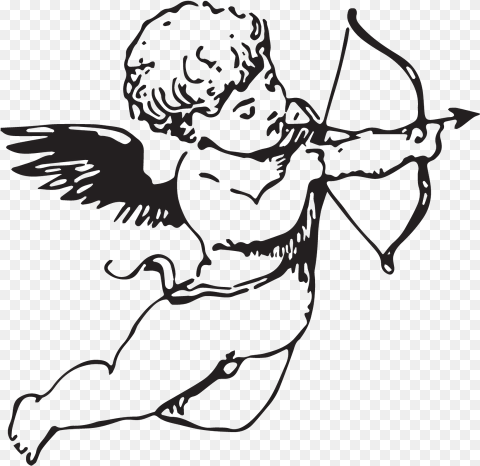 Royalty Angel Transprent Baby Angel With Arrow, Cupid, Person Free Png Download